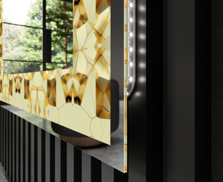 Espelho Decorativo Com Iluminação LED - Glow Geometry #3