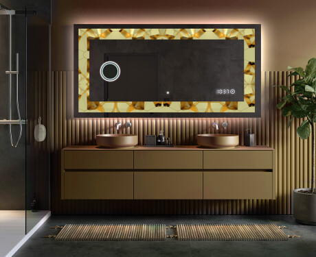 Espelho Decorativo Com Iluminação LED - Glow Geometry #5