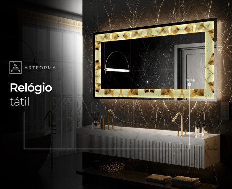 Espelho Decorativo Com Iluminação LED - Glow Geometry #8