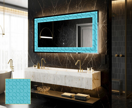 Espelho Decorativo Com Iluminação LED - Divergent Lines