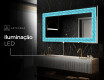 Espelho Decorativo Com Iluminação LED - Divergent Lines #6
