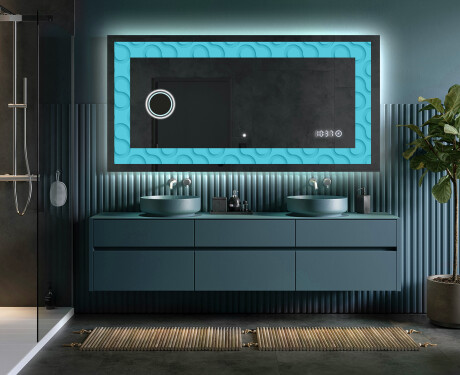 Espelho Decorativo Com Iluminação LED - Divergent Lines #5