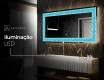 Espelho Decorativo Com Iluminação LED - Divergent Lines #7