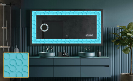 Espelho Decorativo Com Iluminação LED - Divergent Lines