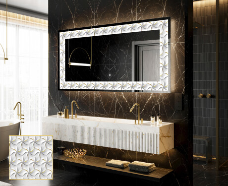Espelho Decorativo Com Iluminação LED - Dynamic Whirls