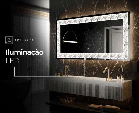 Espelho Decorativo Com Iluminação LED - Dynamic Whirls #7