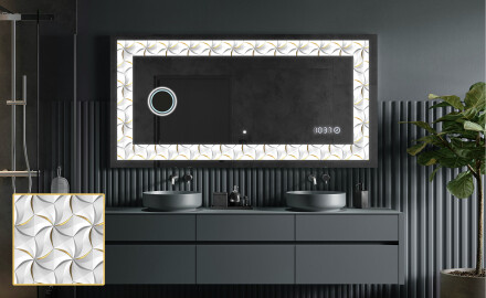 Espelho Decorativo Com Iluminação LED - Dynamic Whirls