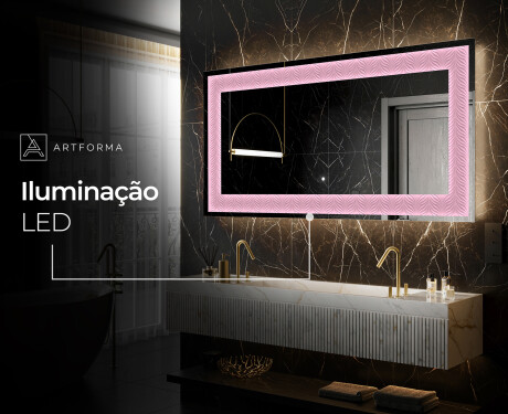 Espelho Decorativo Com Iluminação LED - Experimental Compositions #7