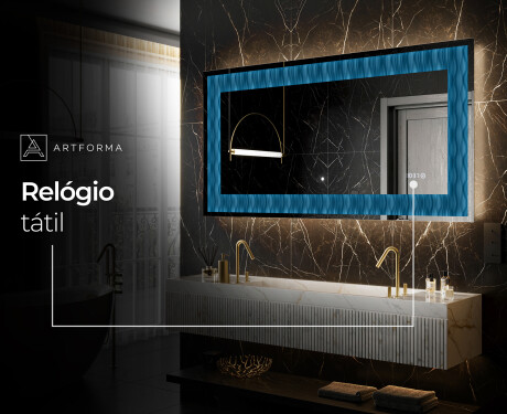 Espelho Decorativo Com Iluminação LED - Whirling Lines #8