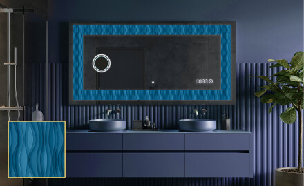 Espelho Decorativo Com Iluminação LED - Whirling Lines