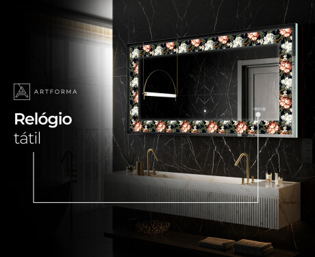 Espelho Decorativo Com Iluminação LED - Plant Rhythms #5