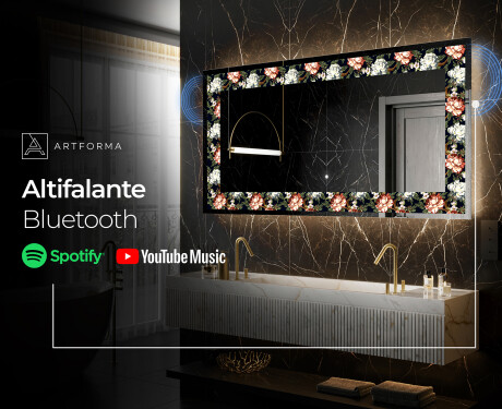 Espelho Decorativo Com Iluminação LED - Plant Rhythms #6