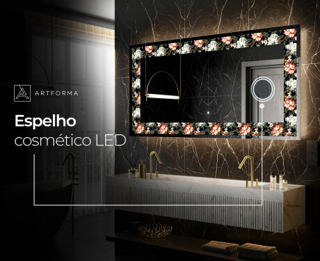Espelho Decorativo Com Iluminação LED - Plant Rhythms #8
