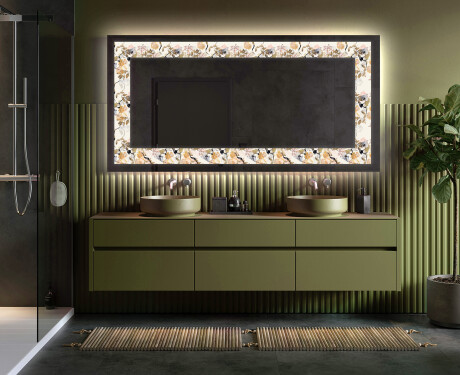 Espelho Decorativo Com Iluminação LED - Floral Reflections #5