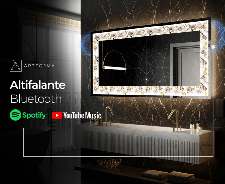Espelho Decorativo Com Iluminação LED - Floral Reflections #7