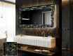 Espelho Decorativo Com Iluminação LED - Vintage Leaves