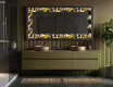 Espelho Decorativo Com Iluminação LED - Floral Symmetries #4