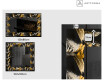 Espelho Decorativo Com Iluminação LED - Floral Symmetries #2