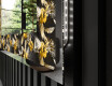 Espelho Decorativo Com Iluminação LED - Floral Symmetries #3
