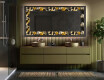 Espelho Decorativo Com Iluminação LED - Floral Symmetries #5