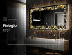 Espelho Decorativo Com Iluminação LED - Floral Symmetries #6