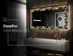 Espelho Decorativo Com Iluminação LED - Floral Symmetries #9