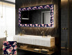 Espelho Decorativo Com Iluminação LED - Floral Layouts