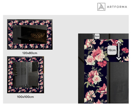 Espelho Decorativo Com Iluminação LED - Floral Layouts #2