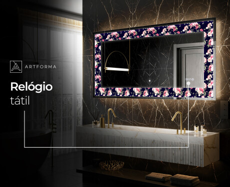 Espelho Decorativo Com Iluminação LED - Floral Layouts #6