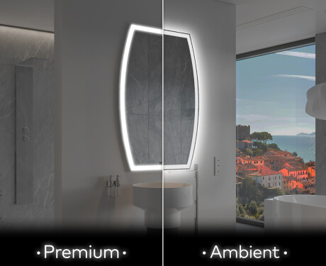 Espelho de Banheiro com LED em Formato Irregular M222
