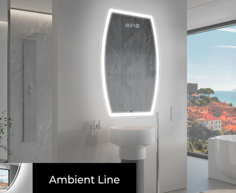 Espelho de Banheiro com LED em Formato Irregular M222 #3