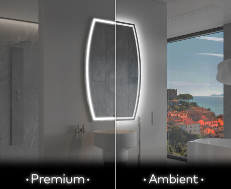 Espelho de Banheiro com LED em Formato Irregular M223