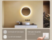 Espelhos redondos de banheiro com iluminação LED 60 cm com Dual color, Interruptor tátil, Desembaciador #4