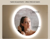 Espelho redondo de banheiro com iluminação LED 80 cm com Dual color, Interruptor tátil, Desembaciador #5