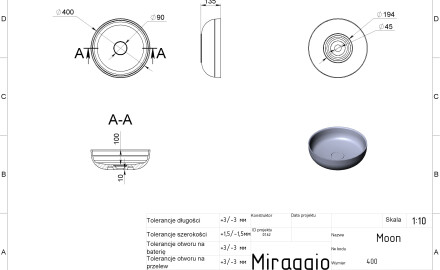 Lavatório MOON MIRASOFT