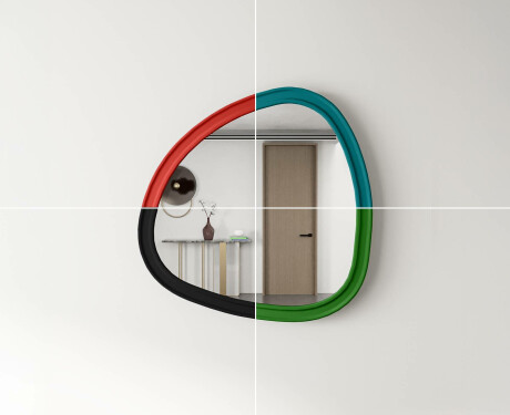 Espelho irregular com moldura em MDF L302 #4