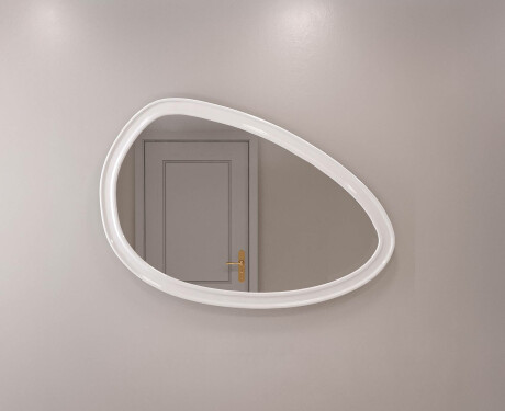 Espelho assimétrico com moldura decorativa em MDF L304 #5