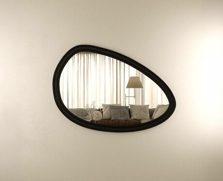 Espelho assimétrico com moldura decorativa em MDF L304 #9