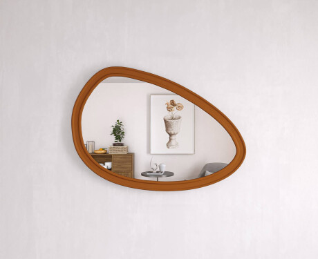 Espelho assimétrico com moldura decorativa em MDF L304 #10
