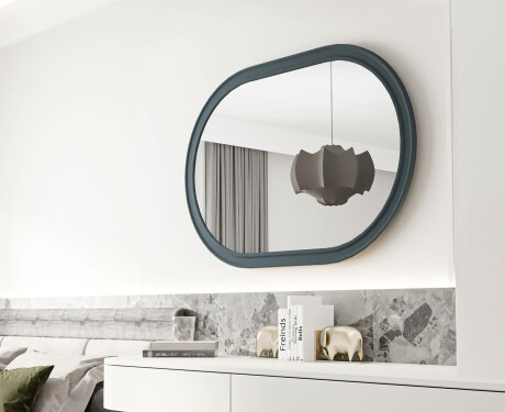 Espelho de banheiro com moldura em MDF L301