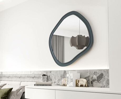 Espelho de banheiro sob medida com moldura em MDF L303