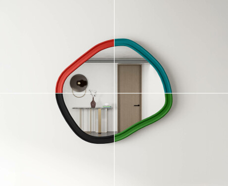 Espelho de banheiro sob medida com moldura em MDF L303 #7