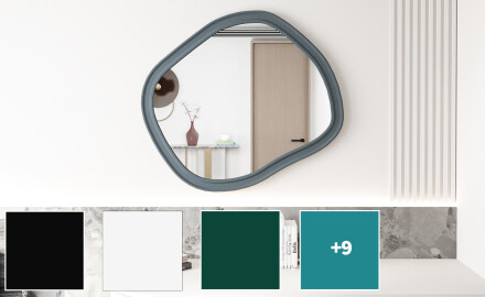 Espelho de banheiro sob medida com moldura em MDF L303