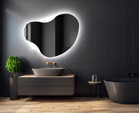 Espelho de Banheiro com LED em Formato Irregular N221 #2