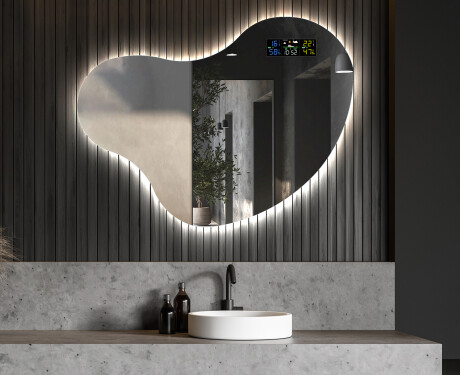 Espelho de Banheiro com LED em Formato Irregular N221 #6