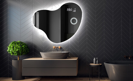 Espelho de Banheiro com LED em Formato Irregular N221