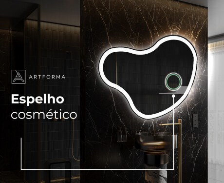 Espelho de Banheiro com LED em Formato Irregular N222 #4