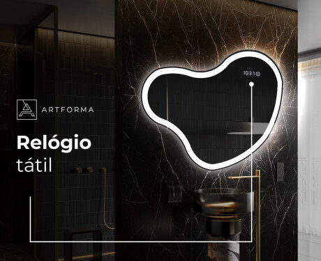 Espelho de Banheiro com LED em Formato Irregular N222 #7