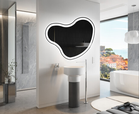 Espelho de Banheiro com LED em Formato Irregular N222 #9