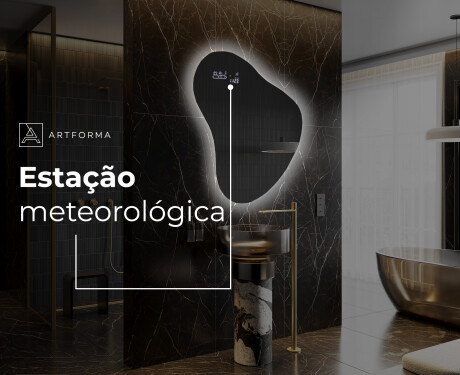 Espelho de Banheiro com LED em Formato Irregular V221 #7